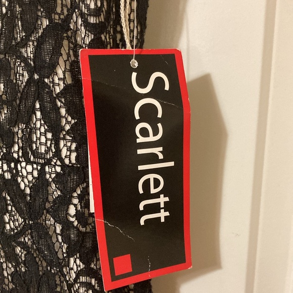 Scarlet Black and Cream Lace Dress - Picture 4 of 11